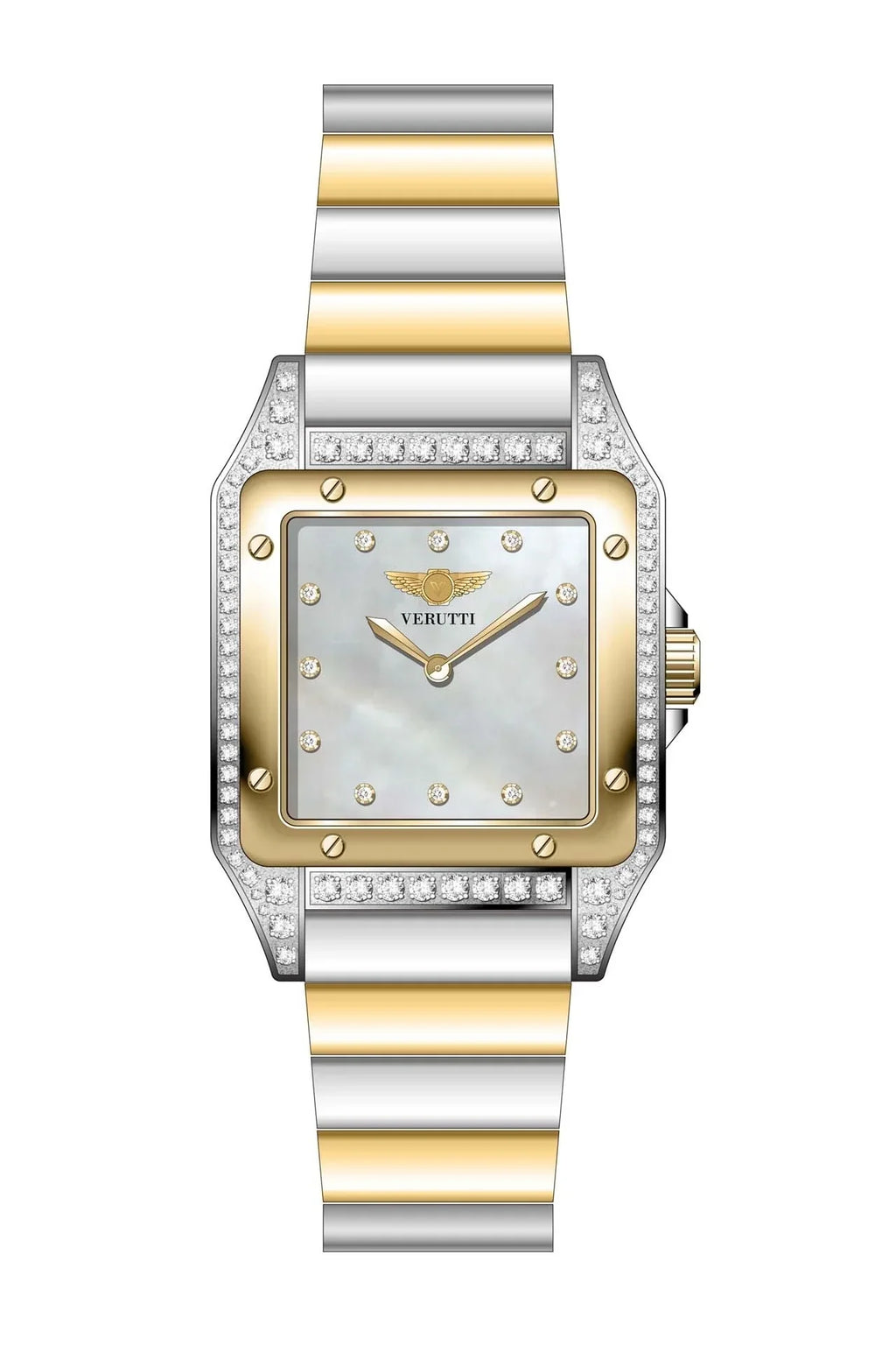 Verutti Luxury Women’s Watch in gold and silver , Model VR-1045-2