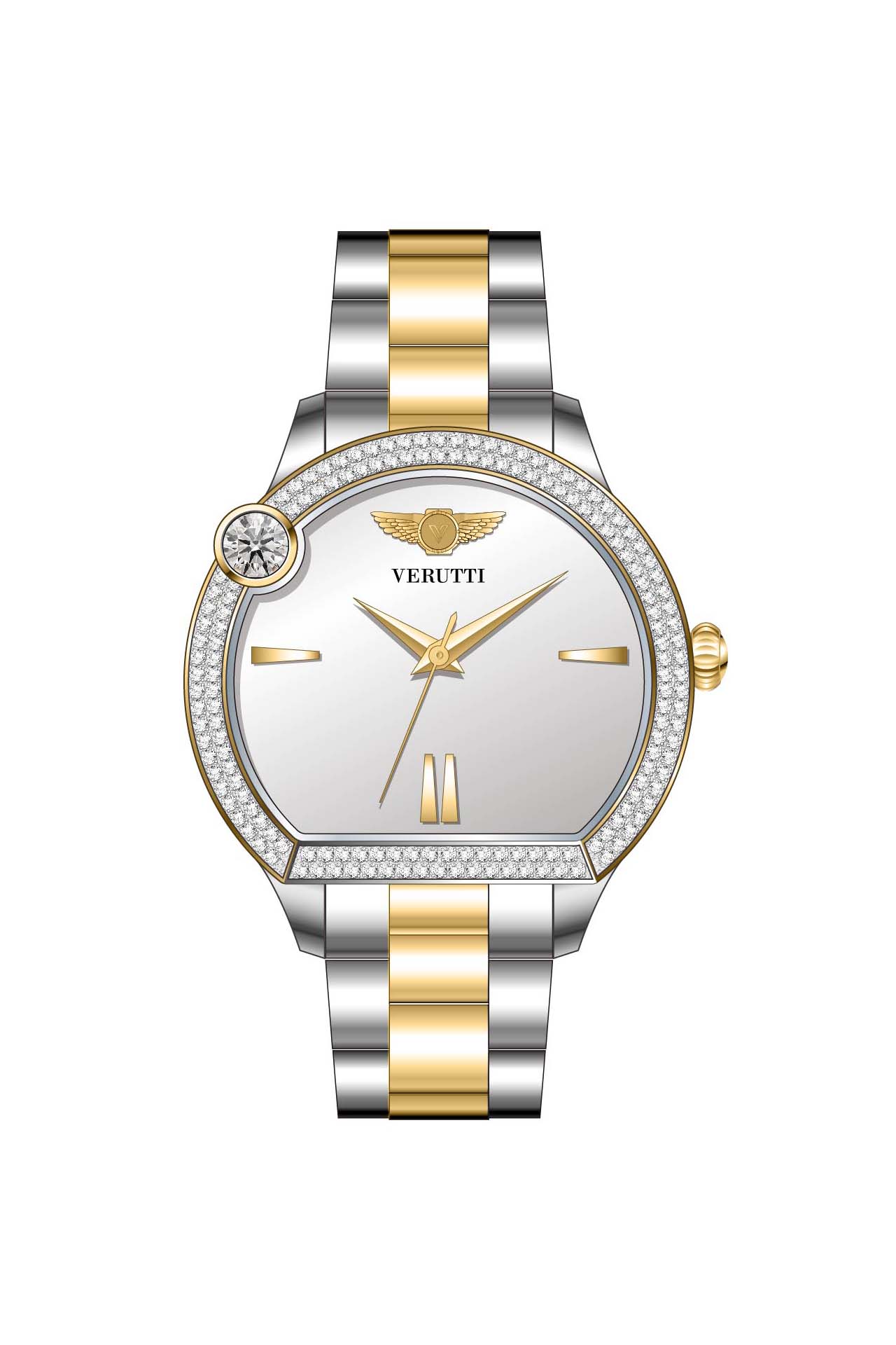 Women’s Luxury Watch VR-1044-2 – Silver & Gold 